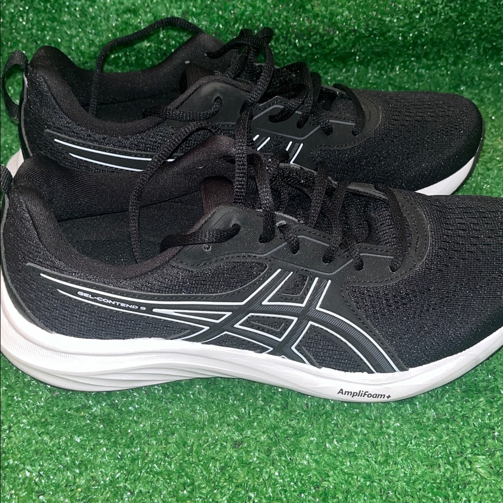 ASICS Gel-Contend 9 Women's 9.5 - Black/White AmpliFoam - Picture 3 of 6
